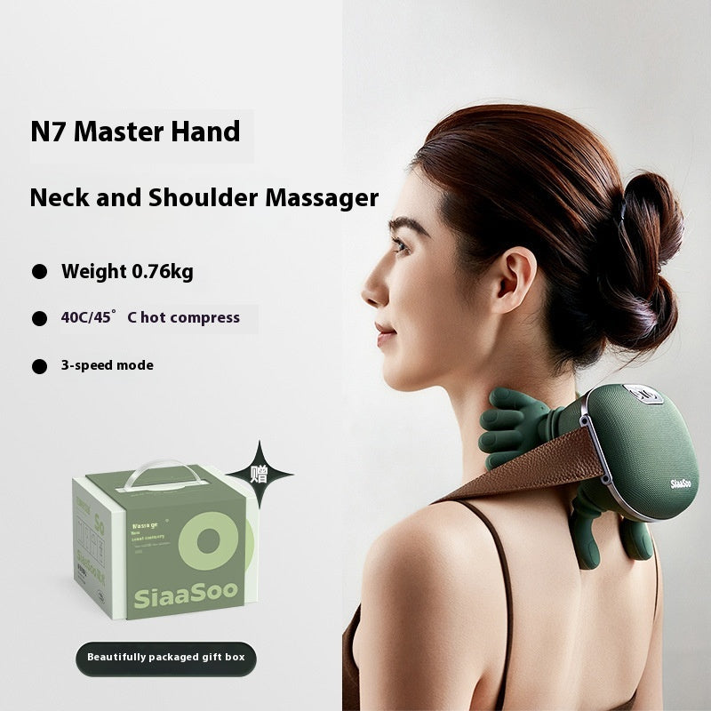Cordless Neck & Shoulder Massager – Deep Kneading + Heat Relief