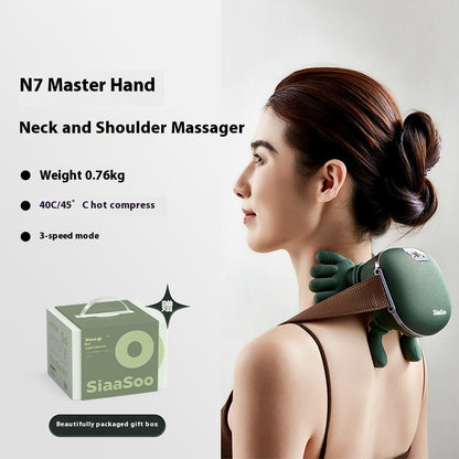 Cordless Neck & Shoulder Massager – Deep Kneading + Heat Relief