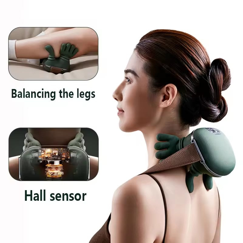 Cordless Neck & Shoulder Massager – Deep Kneading + Heat Relief