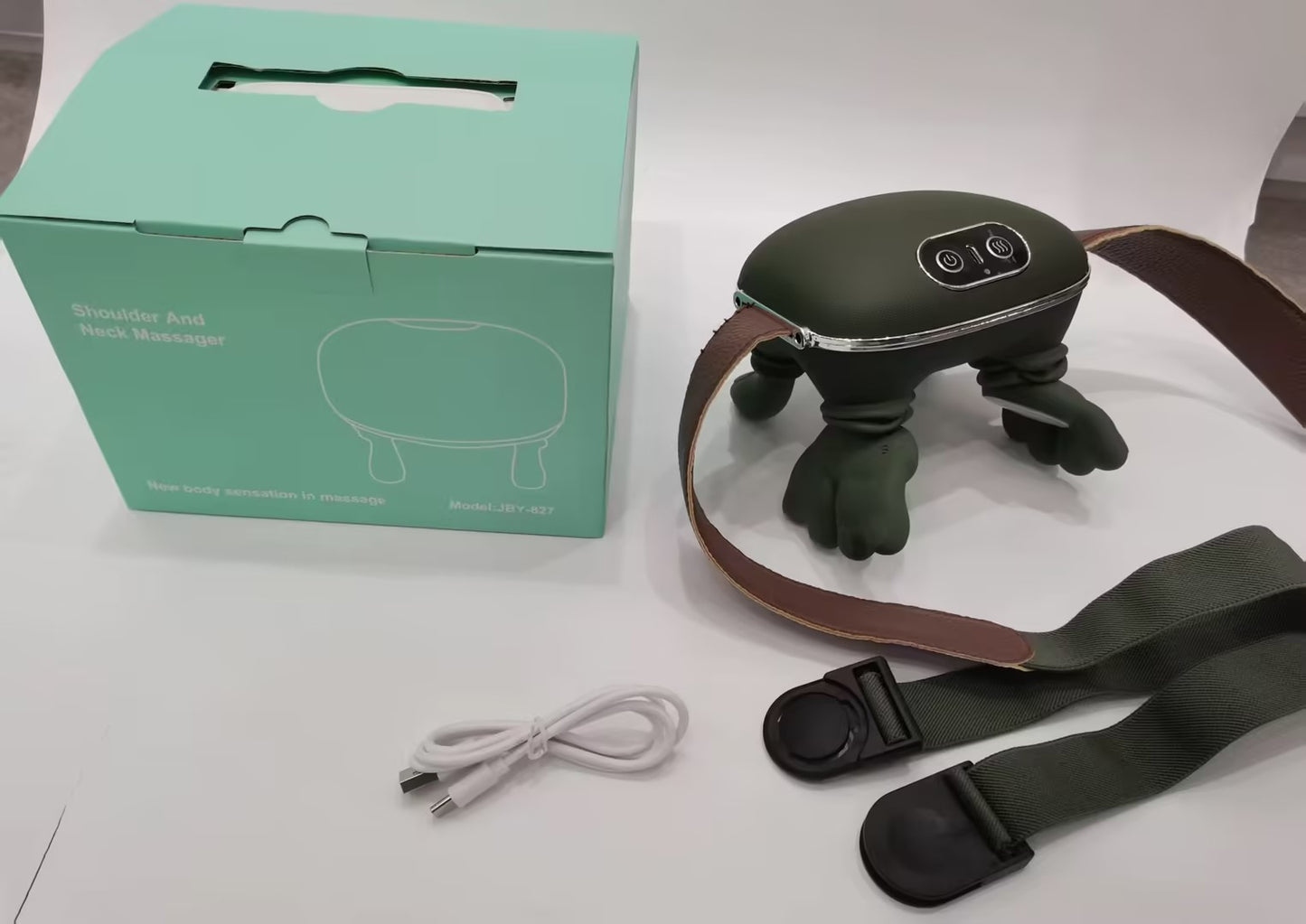 Cordless Neck & Shoulder Massager – Deep Kneading + Heat Relief