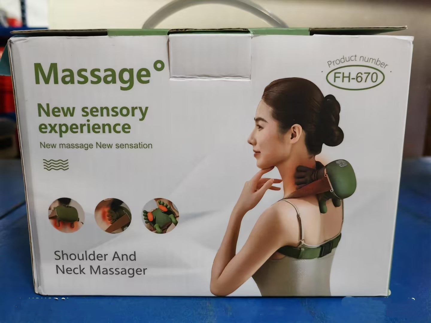 Cordless Neck & Shoulder Massager – Deep Kneading + Heat Relief