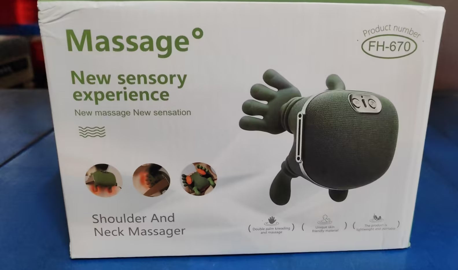 Cordless Neck & Shoulder Massager – Deep Kneading + Heat Relief